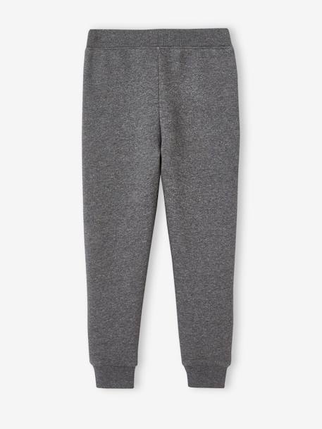 Pantalon de sport en molleton garçon GRIS ANTHRACITE CHINE 3 - vertbaudet enfant 