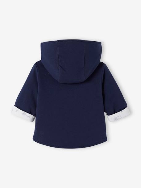 Veste réversible bébé à capuche encre 3 - vertbaudet enfant 