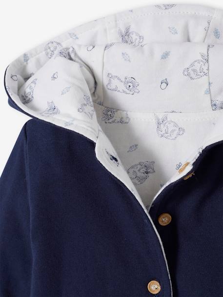 Veste réversible bébé à capuche encre+ivoire 4 - vertbaudet enfant 