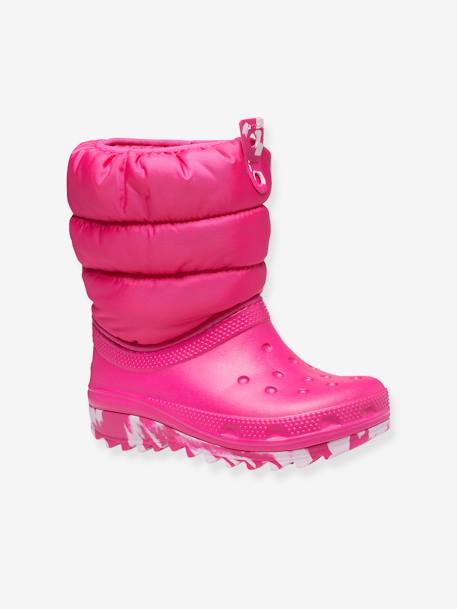 Bottes bébé Classic Neo Puff Boot T CROCS (TM) encre+rose 6 - vertbaudet enfant 