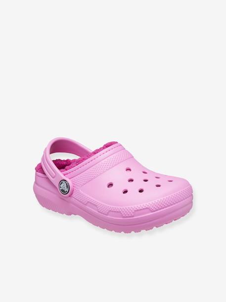 Sabots bébé fourrés Classic Lined Clog T CROCS (TM) bleu+rose 4 - vertbaudet enfant 