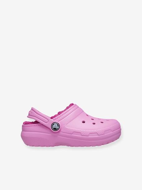 Sabots bébé fourrés Classic Lined Clog T CROCS (TM) bleu+rose 5 - vertbaudet enfant 