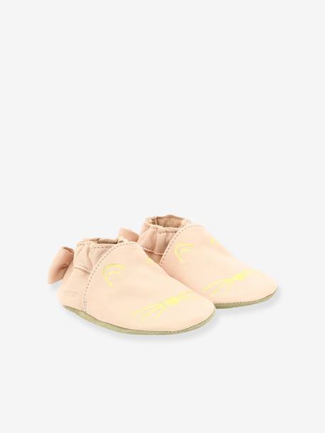 Chaussons Soft Soles Goldy Cat ROBEEZ© marine+rose clair 13 - vertbaudet enfant 