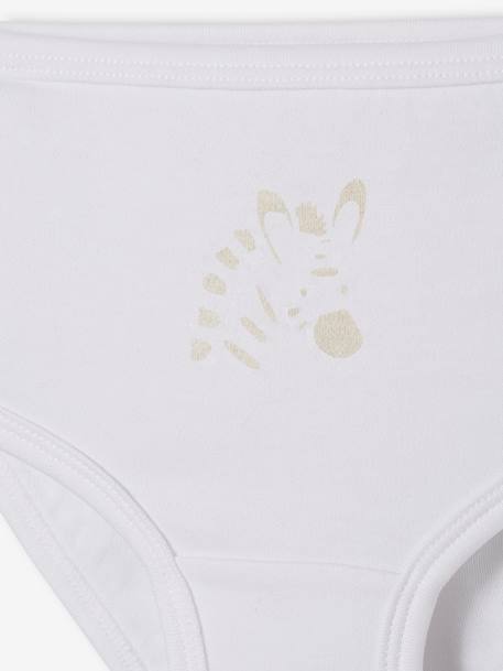 Lot de 5 culottes bébé pur coton spécial couches BASICS lot blanc 8 - vertbaudet enfant 