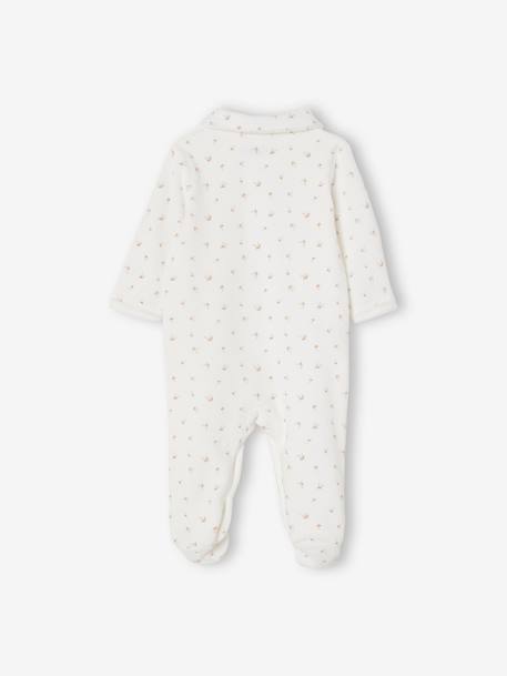 Lot de 2 dors-bien bébé fille en velours lot ivoire 6 - vertbaudet enfant 