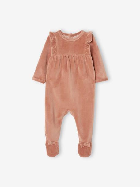 Lot de 2 dors-bien bébé fille en velours lot ivoire 5 - vertbaudet enfant 