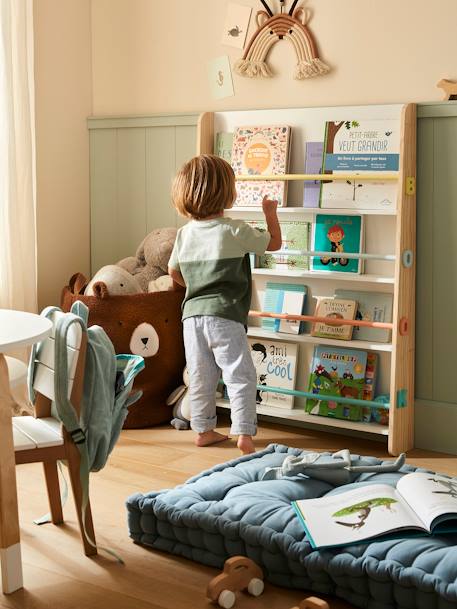 Présentoir à livres Books blanc/bois 6 - vertbaudet enfant 