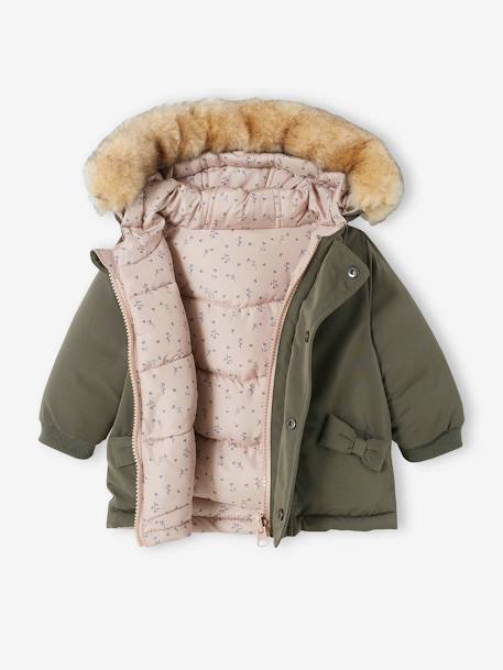 Parka réversible bébé kaki 5 - vertbaudet enfant 