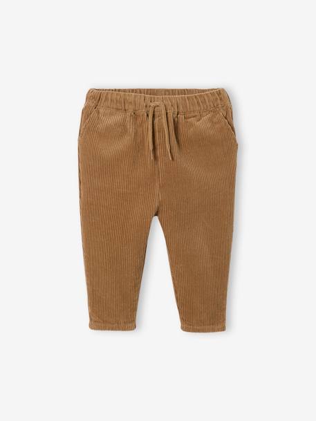 Ensemble bébé sweat en molleton + pantalon en velours ivoire 4 - vertbaudet enfant 