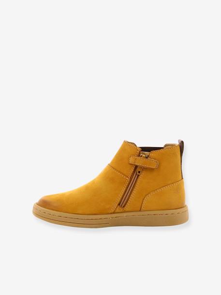 Boots cuir enfant Tackbo KICKERS® caramel+marine 4 - vertbaudet enfant 