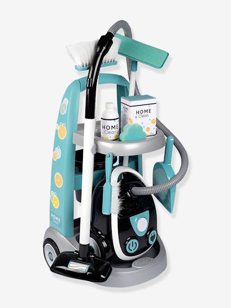 Chariot de Ménage avec Aspirateur - SMOBY bleu 1 - vertbaudet enfant 