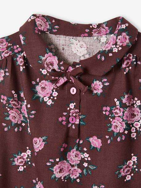 Blouse imprimée fleurs fille dark prune imprimé 7 - vertbaudet enfant 