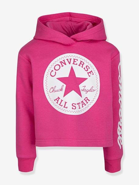 Fille-Pull, gilet, sweat-Sweat à capuche Chuck Patch Cropped Hoodie CONVERSE