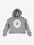 Sweat à capuche Chuck Patch Cropped Hoodie CONVERSE gris+rose 3 - vertbaudet enfant 