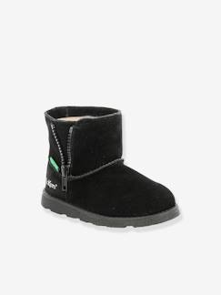 Boots fourrées cuir fille Aldiza KICKERS®  - vertbaudet enfant