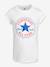 Tee-shirt enfant Chuck Patch CONVERSE blanc+gris 2 - vertbaudet enfant 