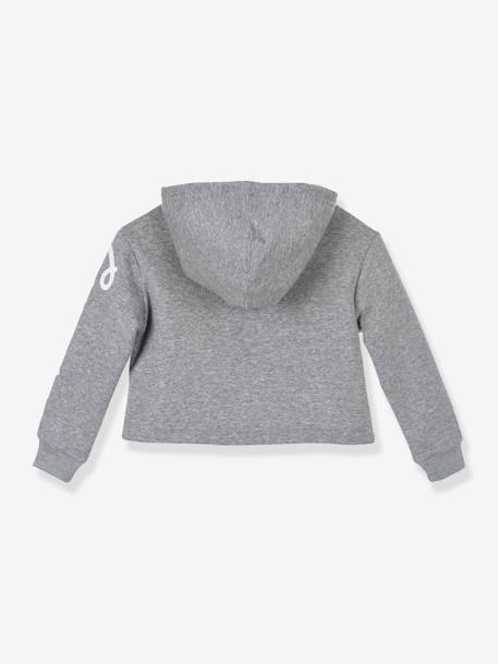 Sweat à capuche Chuck Patch Cropped Hoodie CONVERSE gris+rose 4 - vertbaudet enfant 