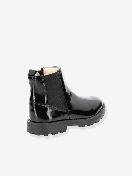 Boots cuir fille Groofit KICKERS® gris+noir 8 - vertbaudet enfant 