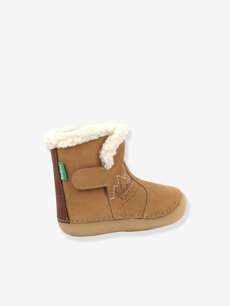 Boots fourrées cuir bébé mixte Sobooty KICKERS® 1ers pas marine 7 - vertbaudet enfant 