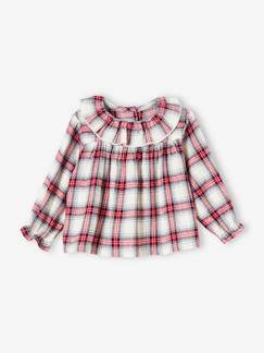 Bébé-Chemise, blouse-Blouse à collerette bébé