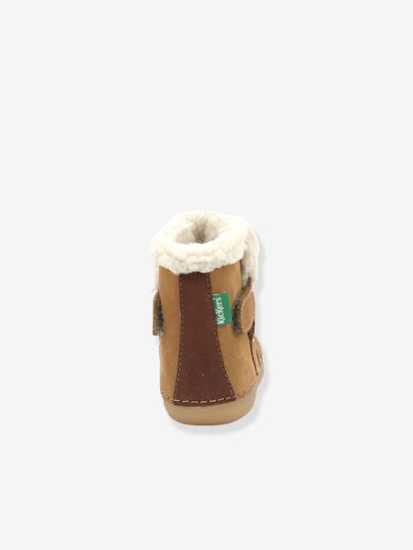 Boots fourrées cuir bébé mixte Sobooty KICKERS® 1ers pas marine 7 - vertbaudet enfant 