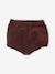 Lot de 2 bloomers bébé fille en velours Bordeaux/Beige AOP 3 - vertbaudet enfant 