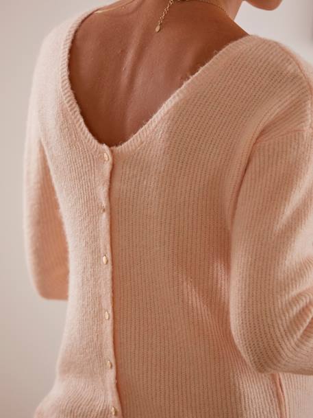 Pull devant/dos grossesse et allaitement Rose+Vert 4 - vertbaudet enfant 