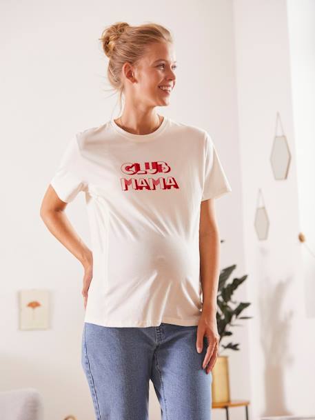 T-shirt à message grossesse et allaitement Blanc 3 - vertbaudet enfant 