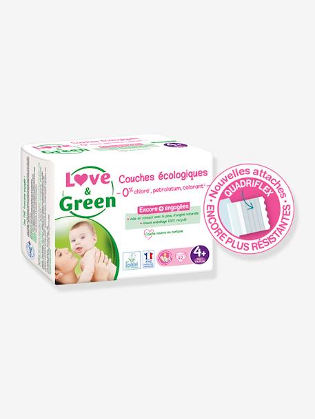 Couches hypoallergéniques T4+ x 42 LOVE & GREEN blanc 4 - vertbaudet enfant 