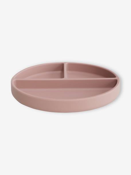 Assiette compartimentée MUSHIE en silicone beige+gris+rose blush 8 - vertbaudet enfant 