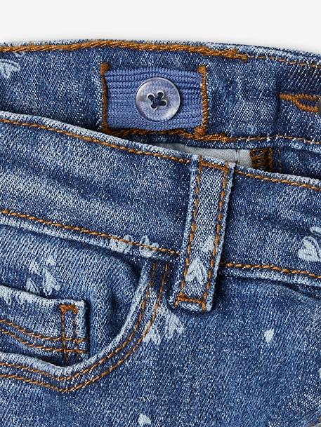 Jean droit détails usés fille double stone+gris 8 - vertbaudet enfant 