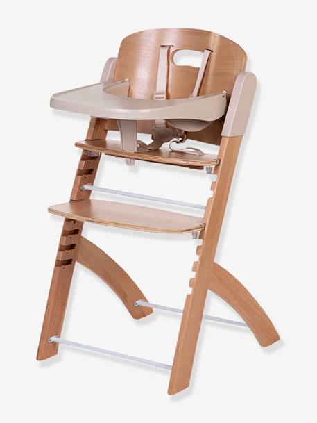 Chaise haute évolutive CHILDHOME Evosit blanc+marron+mint 7 - vertbaudet enfant 