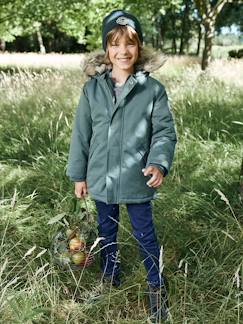 -Parka à capuche doublée sherpa garçon