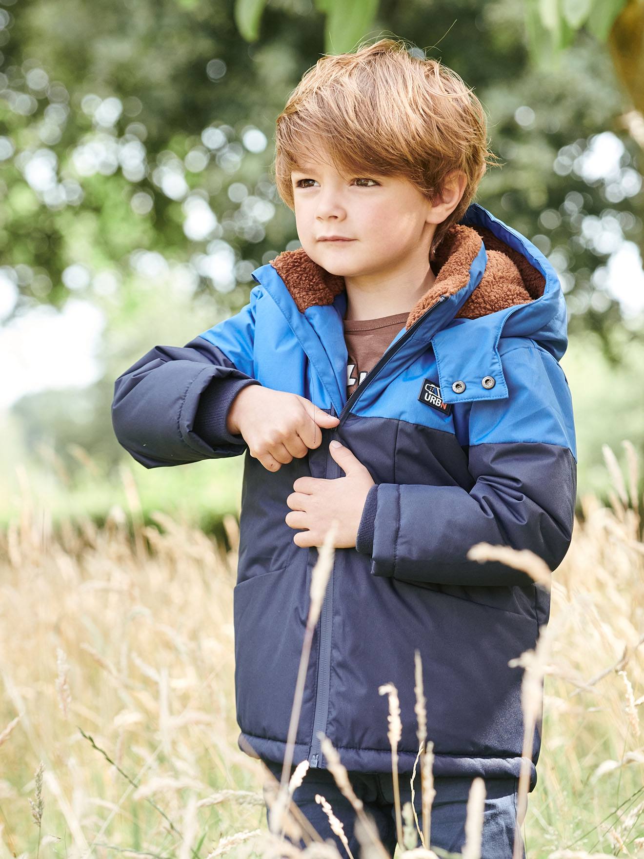 Manteau garcon best sale avec capuche fourrure