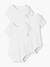 Lot de 3 bodies Bio Collection manches courtes emmanchure US BASICS lot blanc 1 - vertbaudet enfant 