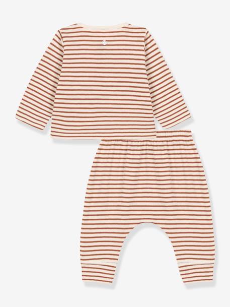 Ensemble 2 pièces à rayures PETIT BATEAU blanc 2 - vertbaudet enfant 