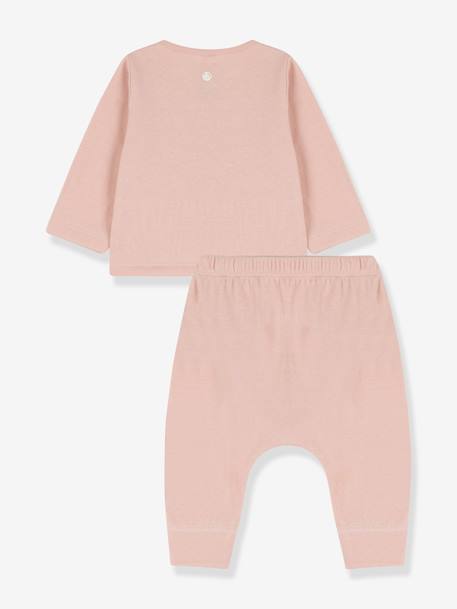 Ensemble 2 pièces en tubique bio PETIT BATEAU rose 2 - vertbaudet enfant 