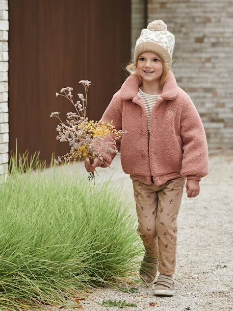 Pantalon style "paperbag" imprimé fleurs fille  - vertbaudet enfant