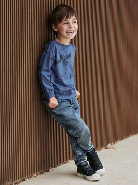 Jean balloon facile à enfiler coupe loose garçon denim black+stone 8 - vertbaudet enfant 