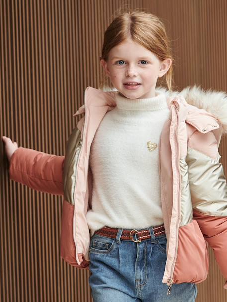 Pull col roulé en maille douillette fille  - vertbaudet enfant