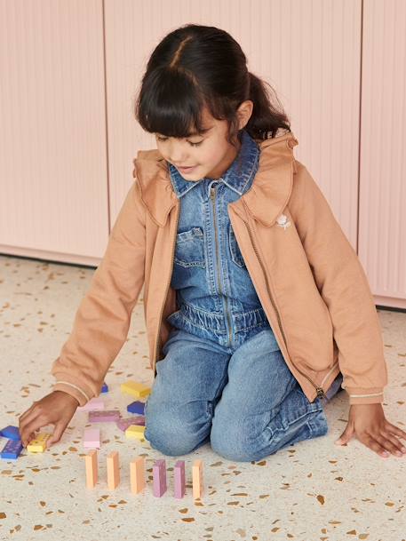 Combinaison en jean style 'worker' fille stone 5 - vertbaudet enfant 