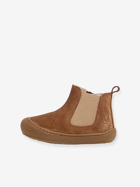 Chelsea boots bébé Sally NATURINO® 1ers pas marron 2 - vertbaudet enfant 