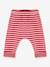 Pantalon bébé rayé en tubique - PETIT BATEAU rouge 4 - vertbaudet enfant 