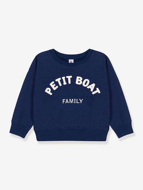 Fille-Pull, gilet, sweat-Sweat-Sweat molleton enfant coton bio PETIT BATEAU