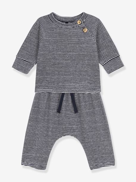 Bébé-Ensemble-Ensemble 2 pièces en velours et coton PETIT BATEAU