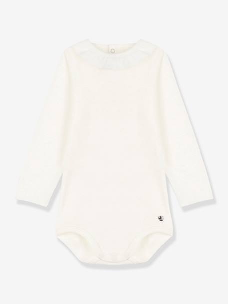 Bébé-Body manches longues à collerette en coton bio PETIT BATEAU