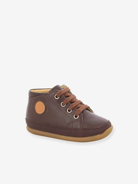 Bottines bébé Cuzy Zip Lace SHOO POM® chocolat+marine 3 - vertbaudet enfant 