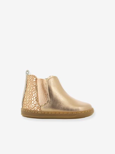 Boots bébé Bouba Jodzip Laminato SHOO POM® cuivre irisé 1 - vertbaudet enfant 