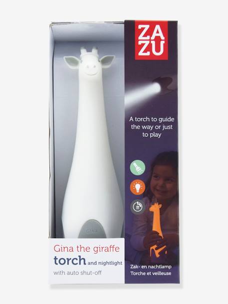 Veilleuse torche Gina la girafe - ZAZU gris 5 - vertbaudet enfant 