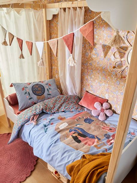 Parure housse de couette + taie d'oreiller enfant GIPSY ROULOTTE bleu 6 - vertbaudet enfant 